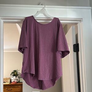 SHEIN Mauve Short Sleeve Tee